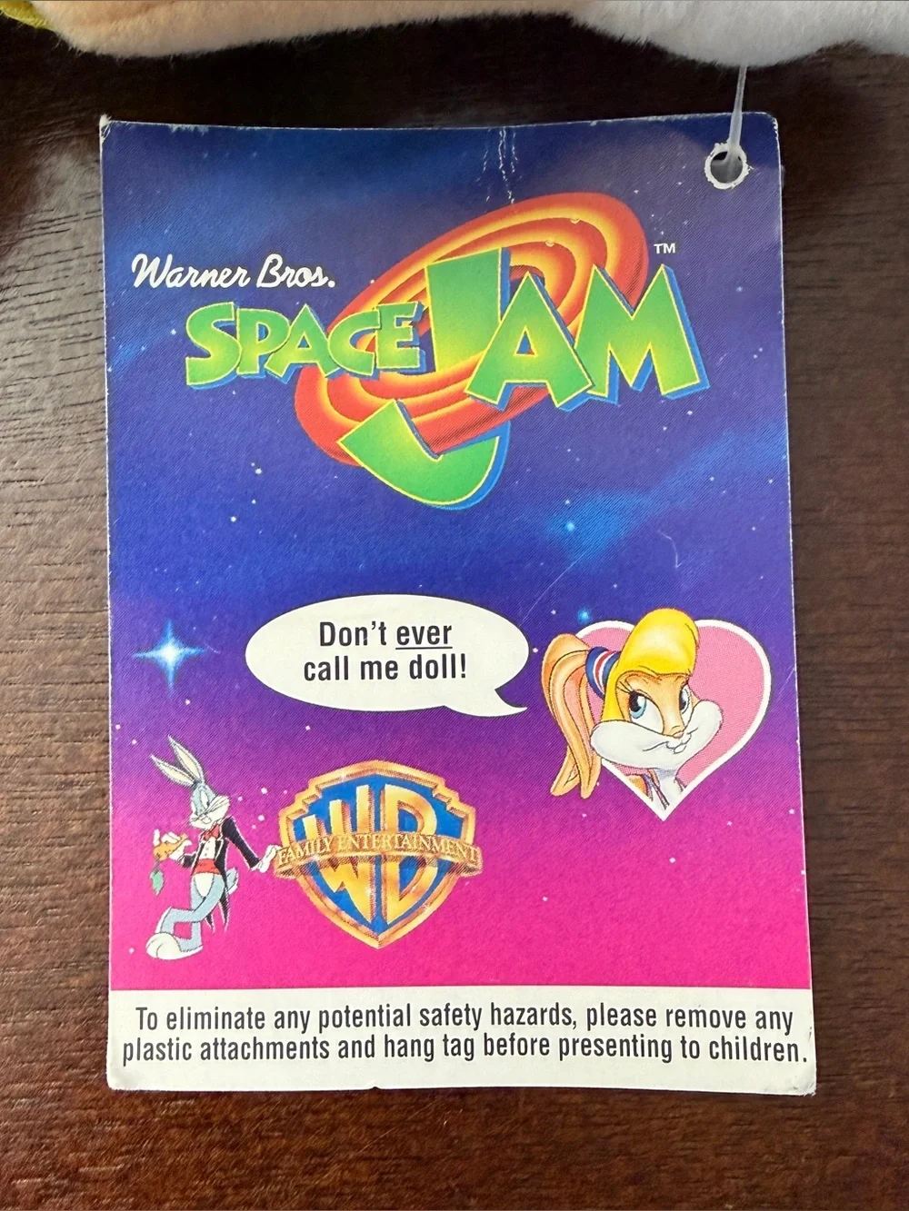 Vintage 1996 Space Jam Lola Bunny Mcdonald’s Tune Squad Plush Stuffed Toy w/ Tag
